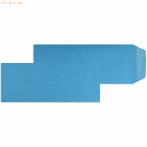 Blanke Versandtaschen 125x312mm 120g/qm gummiert VE=100 Stück azurblau