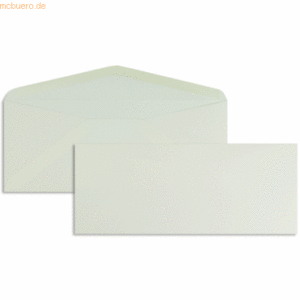 Blanke Briefumschläge 90x220mm 120g/qm gummiert VE=100 Stück glamour d