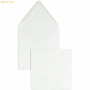 Blanke Briefumschläge 160x160mm 120g/qm gummiert VE=100 Stück schneewe