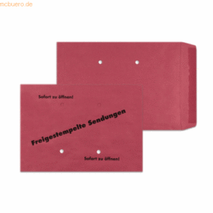 Blanke Versandtaschen B4 80g/qm gummiert VE=250 St. rot