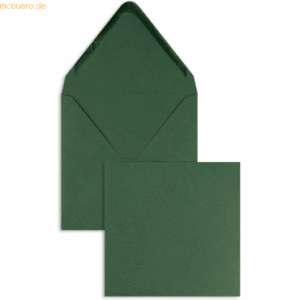 Blanke Briefumschläge 160x160mm 120g/qm gummiert VE=100 Stück tannengr