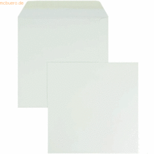 Blanke Briefumschläge 220x220mm 120g/qm gummiert VE=100 Stück weiß