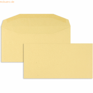 Blanke Kuvertierhüllen 121x235mm 80g/qm gummiert VE=1000 Stück braun