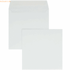 Blanke Briefumschläge 240x240mm 100g/qm haftklebend VE=100 Stück weiß