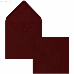 Blanke Briefumschläge 130x130mm 100g/qm gummiert VE=100 Stück bordeaux