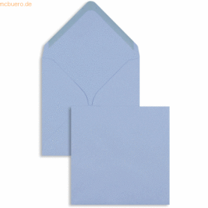 Blanke Briefumschläge 130x130mm 100g/qm gummiert VE=100 Stück blau