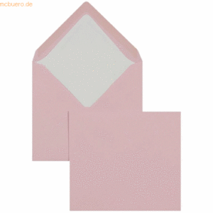 Blanke Briefumschläge 125x140mm 100g/qm gummiert VE=100 Stück flamingo