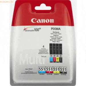 Canon Tintenpatrone Canon CLI-551 Multipack BK/C/M/Y