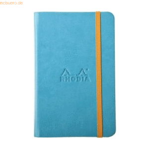 2 x Rhodia Notizbuch Rhodiarama A6 96 Blatt blanko türkis