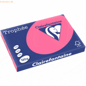 5 x Clairefontaine Kopierpapier Trophee A3 120g/qm VE=250 Blatt eosin