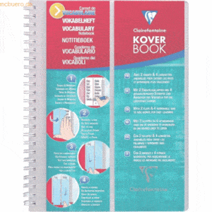 10 x Clairefontaine Vokabelheft Koverbook A5 liniert 1 Mittelstrich 50