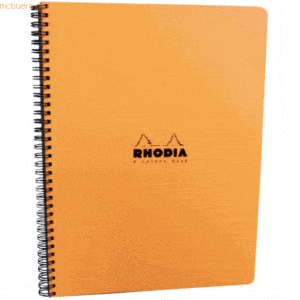 5 x Clairefontaine Meeting Book A4+ 80 Blatt mit Vordruck orange