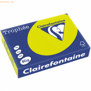 Clairefontaine Kopierpapier Trophee A4 80g/qm VE=500 Blatt leuchtendes