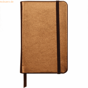 4 x Clairefontaine Notizbuch fest A6 72 Blatt blanko brown