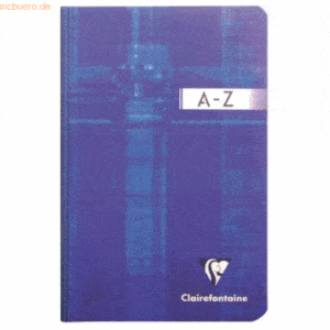 Clairefontaine Registerbuch 17x22cm 96 Blatt kariert weicher Deckel A-