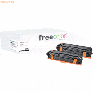 Freecolor Toner kompatibel mit HP 4-farbig LaserJet CP1525 (128A) schw