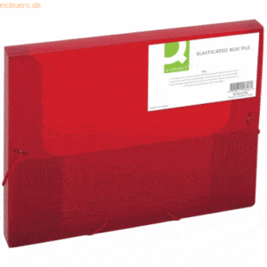 Connect Sammelmappe A4 25mm rot-transparent