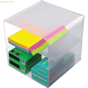 Deflecto Trennung einzeln für Organiser Cube transparent