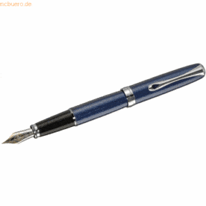 Diplomat Füllhalter Excellence A2 Midnight blue chrom 14 kt M