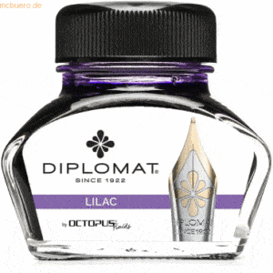 Diplomat Tintenglas Flieder Lila 30ml