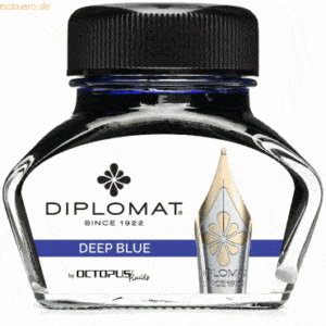 Diplomat Tintenglas Ultramarinblau 30ml