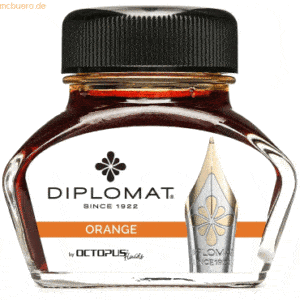 Diplomat Tintenglas Orange 30ml