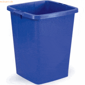 6 x Durable Abfalltonne Durabin 90 blau 90l