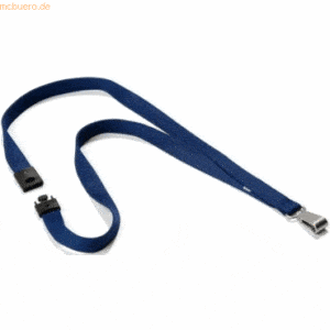 Durable Textilband Soft Colour 15mm mit Karabiner 44cm dunkelblau VE=1