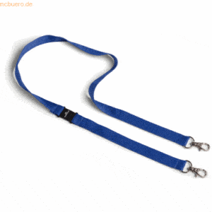 10 x Durable Maskenband Textil 20mmx44cm blau