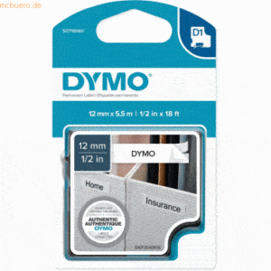 Dymo Schriftbandkassette D1 Polyester laminiert 5