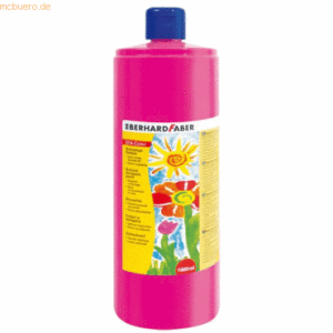 Eberhard Faber Schulmalfarbe Efacolor Tempera 1000ml Flasche karmin ro