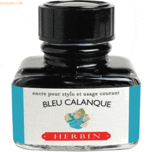 4 x Herbin Füllertinte 30ml bleu calanque