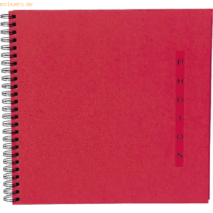 Exacompta Spiralalbum Design 32X32cm 60 Seiten rot