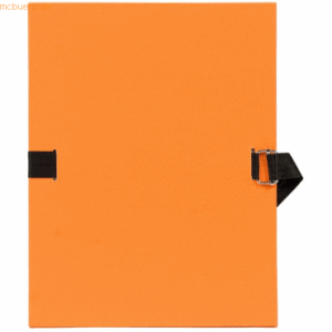 Exacompta Dokumentenmappe A4 120mm mit dehnbarem Rücken orange