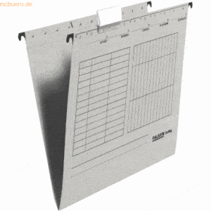 Falken Hängemappe UniReg Kraftkarton 230g/qm seitlich offen grau