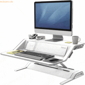 Fellowes Sitz-Steh Workstation Lotus DX höhenverstellbar weiß