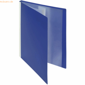 Foldersys Sichtbuch A4 10 Hüllen Rückentasche PP neutral blau