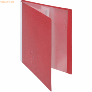 Foldersys Sichtbuch A4 30 Hüllen Rückentasche PP neutral rot
