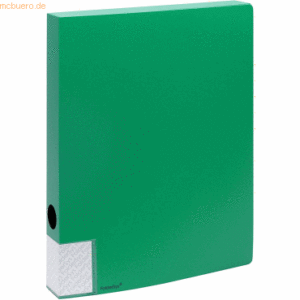 10 x Foldersys Dokumentenbox A4 PP 35mm vollfarbig grün