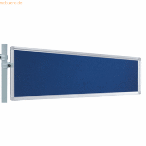 Franken Präsentations-Stellwand 30x120 cm blau/Filz