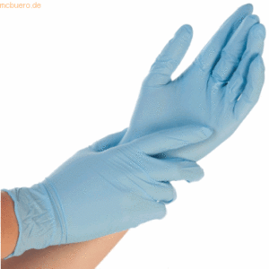HygoStar Nitril-Handschuh Safe Light puderfrei XL 24cm blau VE=100 Stü