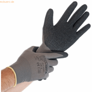 10 x HygoStar Nylon-Feinstrick-Handschuh Skill XL/10 grau VE=12 Paar