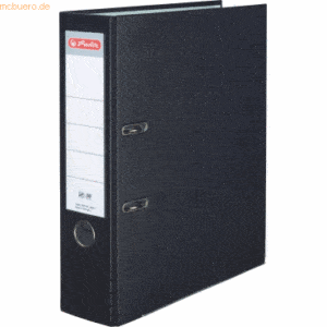 Herlitz Ordner Kunststoff A4 maX.file protect 80mm schwarz