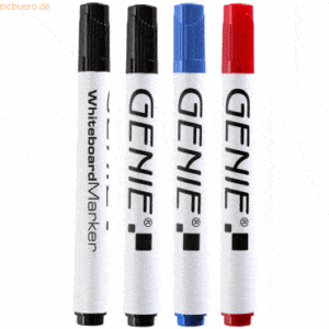 Genie Whiteboard Marker VE=4 Stück sortiert