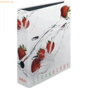 Herlitz Motivordner A4 80mm 'Fresh Fruit Erdbeere'