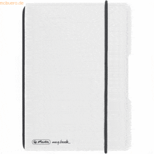 5 x Herlitz Notizheft my.book flex PP A6 40 Blatt kariert transparent