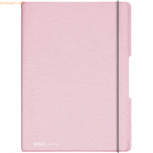 Herlitz Notizheft my.book flex PP A4 2x40 Blatt liniert/kariert rose