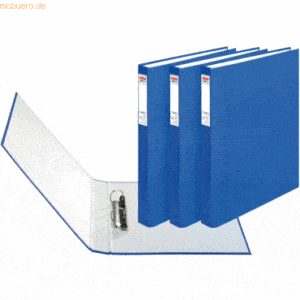 Herlitz Ringbuch protect 2 Ringe 25mm A4 blau VE=3 Stück maX.file