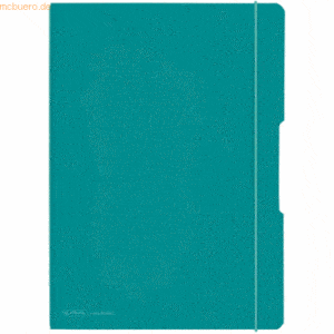 3 x Herlitz Notizheft Flex PP A4 liniert/kariert Caribbean Turquoise 2