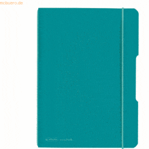 Herlitz Geschäftsbuch Flex PP A5 40 Blatt Caribbean Turquoise